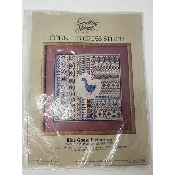 Something Special Blue Goose Picture cross stitch chart 50144 SusanTreglown 1984 - Picture 1 of 4